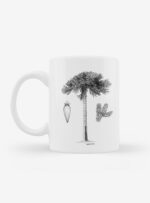 Set 4 Tazones Flora Nativa