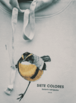 Polerón Canguro  Blanco- Siete Colores