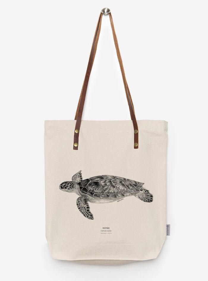 Totebag - Tortuga verde