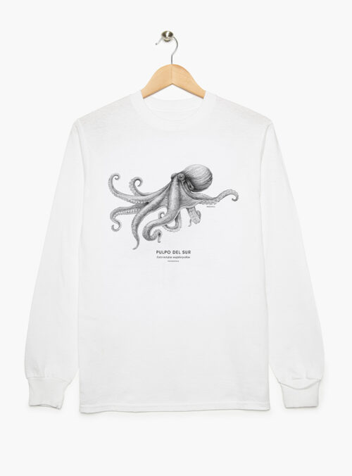 Polera Adulto  Manga Larga - Pulpo del Sur