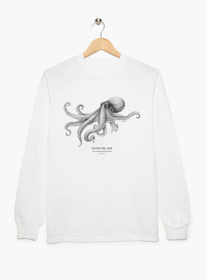 Polera Adulto  Manga Larga - Pulpo del Sur