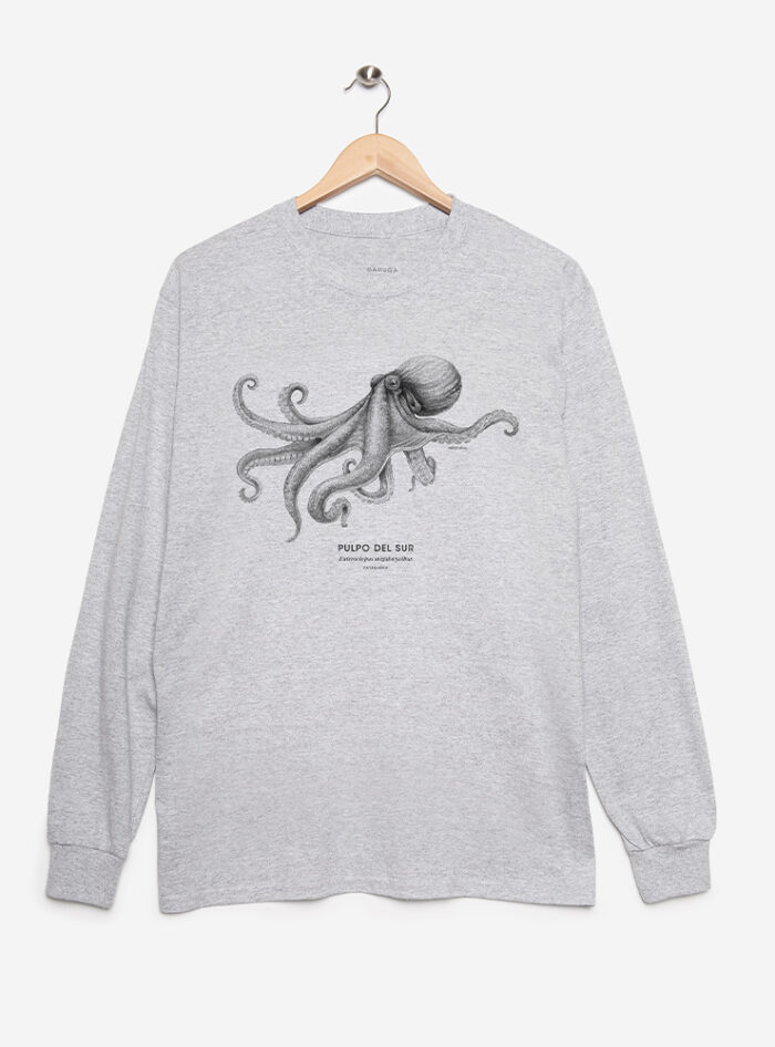 Polera Adulto  Manga Larga - Pulpo del Sur
